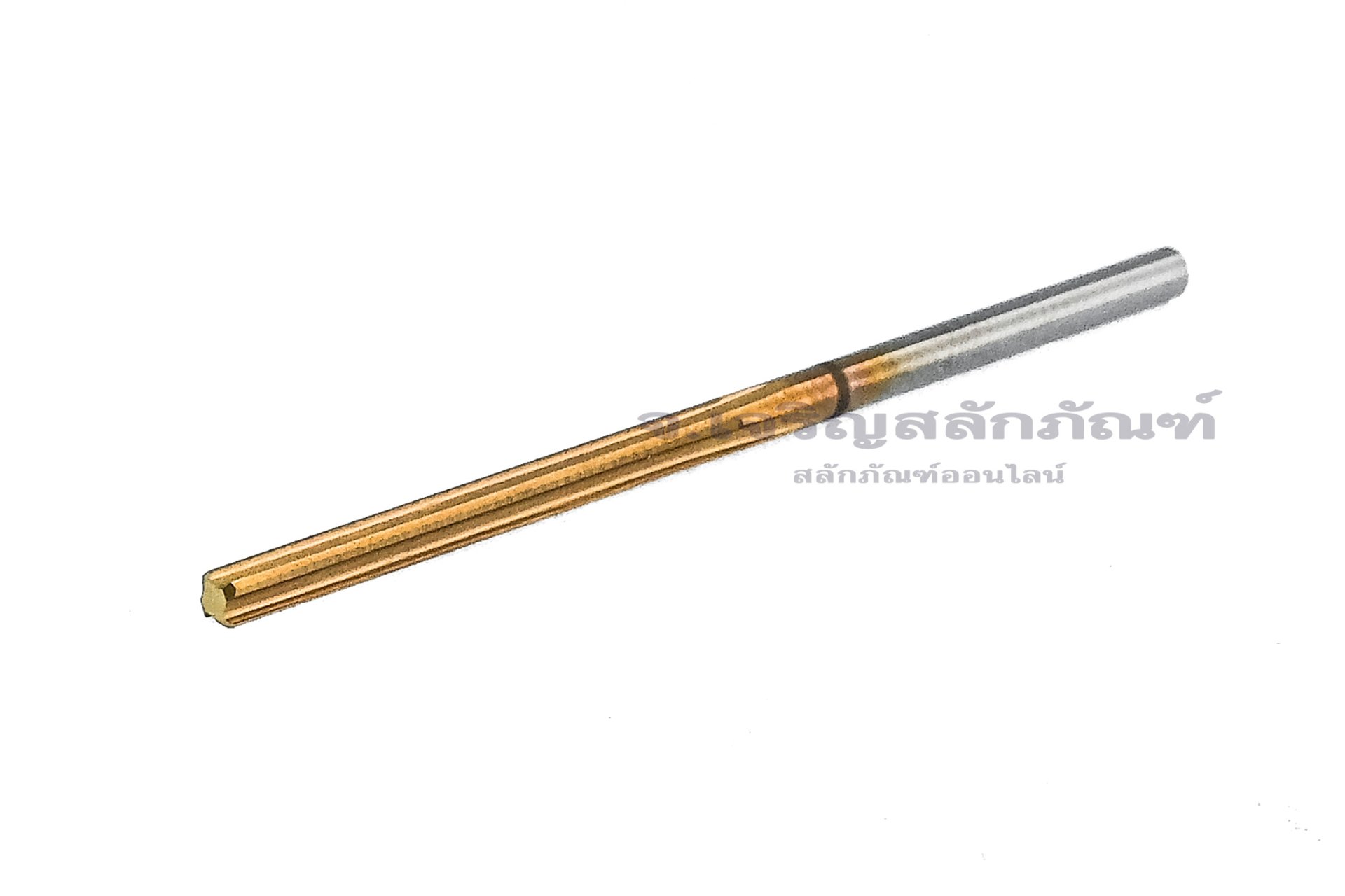 ดอกเจาะรีมเมอร์ ชนิดตรง เกลียวตรง ไฮสปีดชุบทอง HSS 2.2 mm (2.2x25x50) [H7 : 0.000 - 0.025 mm]